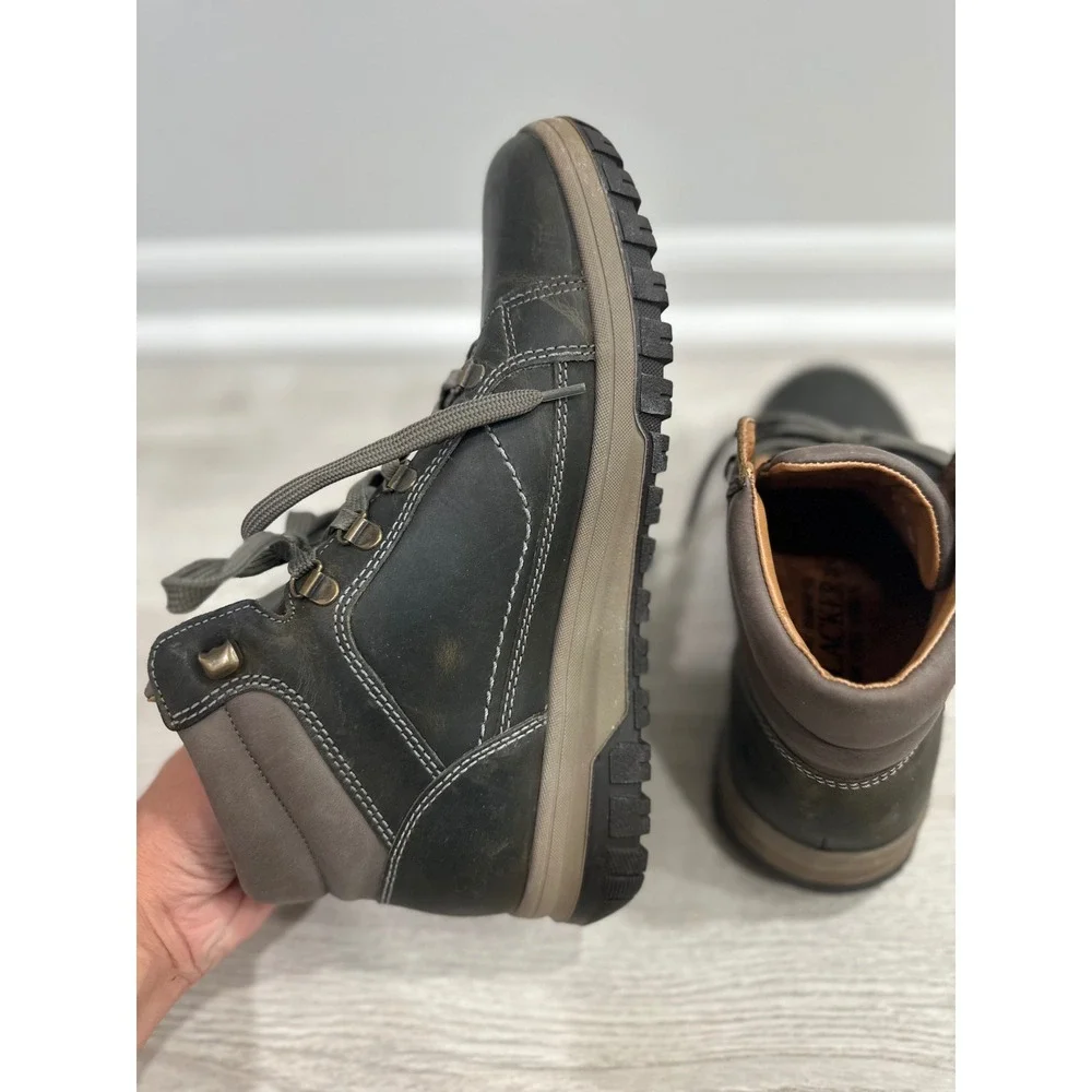 Mephisto Pitt Mid Lace Up Boots Mens 8 Grizzly Leather Hiking Workwear Gorpcore